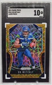 2019 Prizm DK Metcalf Rookie RC Lazer Prizm #343 SGC 10 Seattle Seahawks - Picture 1 of 2