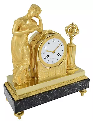 URANIE Kaminuhr Empire Clock Bronze Horloge Antique Pendule Uhren Chandeliers • 757€