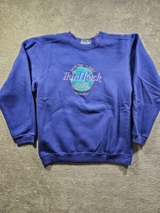 Vintage Hard Rock Café Sydney Australia 90s Purple Pullover Sweatshirt Size L - Picture 1 of 8