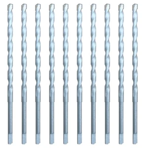 Brocas de taladro de mampostería de 3/16"" x 4-1/2"" tapón con punta de carburo vástago medio plano -10 piezas - Imagen 1 de 10