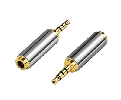 2.5mm to 3.5mm 4 Pole Stereo Headphone Audio Adapter | Male to Female  - Image 1 of 4