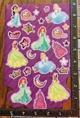 PRINCESA ARIEL CENICIENTA JAZMÍN TIANA, UNA HOJA HERMOSAS PEGATINAS #BOO23 Foto 1 de 2