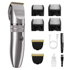 SEJOY Professional Hair Clippers Men Beard Trimmer Cordless Home Cutting Kit - Picture 1 of 8