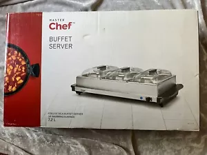 Master Chef Buffet Server Warming Tray 3 Sections 7.2L Entertain Party NEW! - Picture 1 of 1