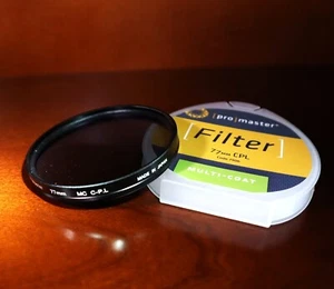 New ProMaster 77mm Multi Coated CPL-Polarizing Filter #7906 + UV MC Filter,Japan - Picture 1 of 3