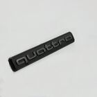 1pcs ABS Quattro Emblem 3D Trunk Lid Tailgate Badge Nameplate （Gloss Black)