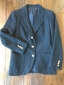 Preciosos Botones Blazer Dorados de Lana Azul Marino de Colección Schoolboy Preppy Clásico XSP - Imagen 1 de 10
