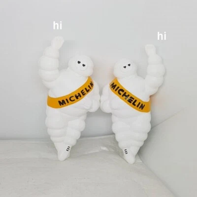 Michelin Man Collectible Bibendum Doll 8" 2pcs Ads Tire Decorate Welcome sign Hi - Image 1 of 4