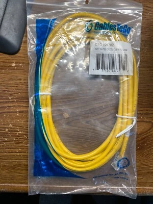 New In Package 14 FT Yellow CAT 5 E crossover cable, *NEW* ; Model: CTG # 26707  - Image 1 of 4