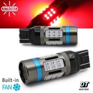 Syneticusa CANBUS Sin Errores 7443 Rojo LED Flash Freno Luz Trasera Bombillas - Imagen 1 de 8