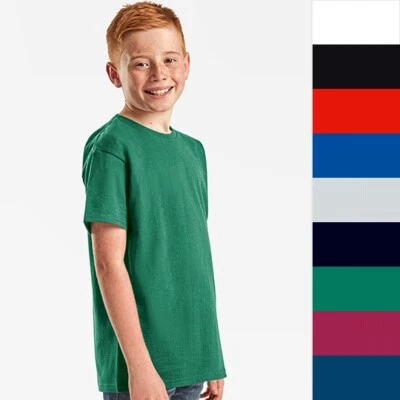 Fruit of the Loom Kids Iconic 195 T 61-363-0 Kinder T-Shirt NEU