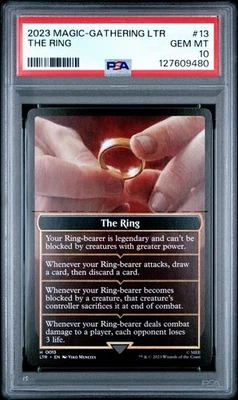 2023 Magic The Gathering Lord Of The Rings #13 The Ring PSA 10 GEM MINT- LOW POP - Image 1 of 3