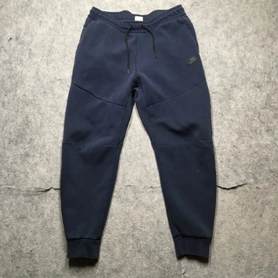 Calça Nike masculina grande L azul tecnologia lã bolso com zíper CU4495-410 - Imagem 1 de 4