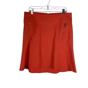 Royal Robbins Skirt Womens 12 Cargo Utility Nylon Stretch Ruffle Outdoor Hiking - Picture 1 of 8
