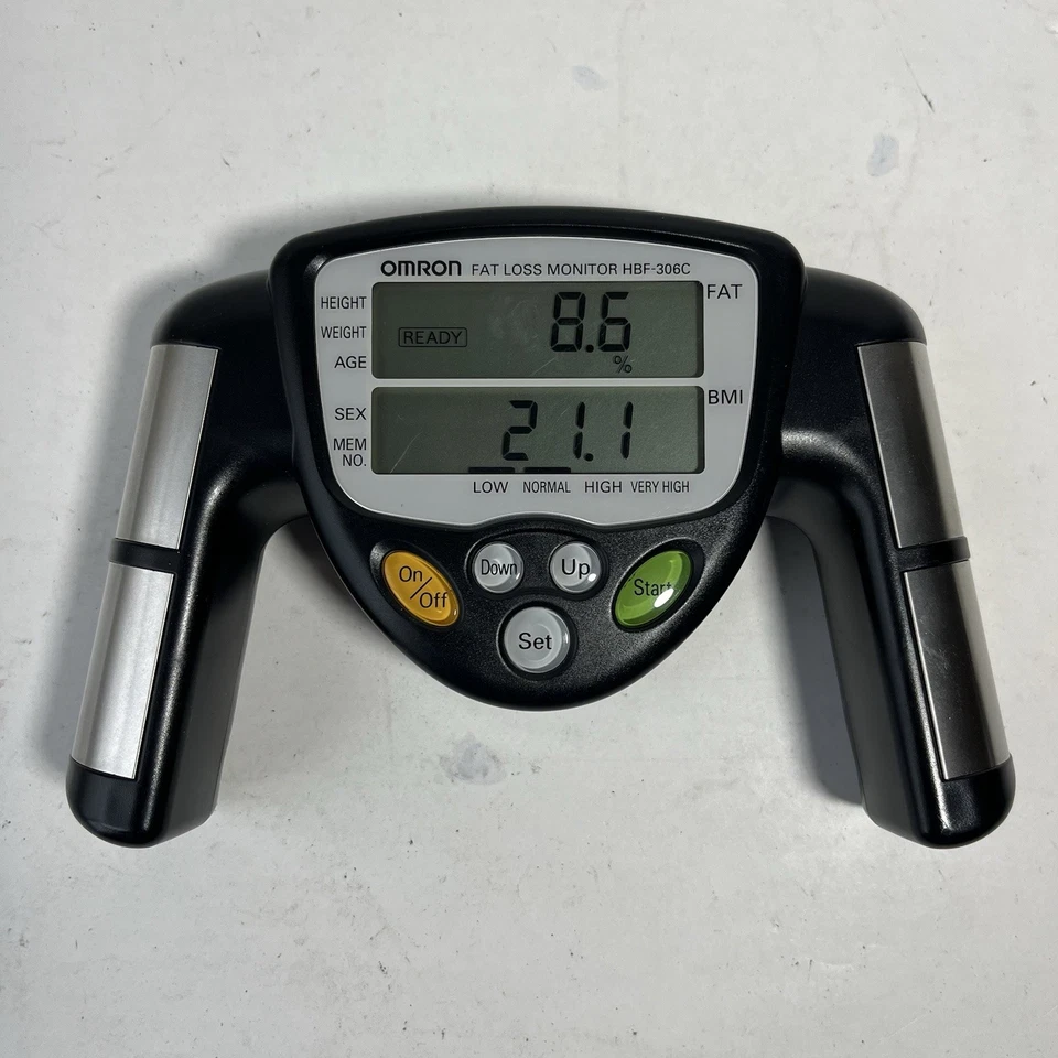 Monitor de pérdida de grasa portátil IMC portátil OMRON HBF-306C probado funcionando Foto 1 de 4