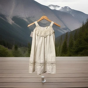 Vestido Largo Strasburg Niña Bella Luna Blanco Algodón y Encaje Talla 3 Años - Imagen 1 de 6