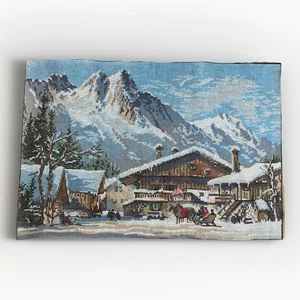 Tapex Vienna Hand Painted Needlepoint Canvas Grainau, Deutschland W 307 Winter - Picture 1 of 12