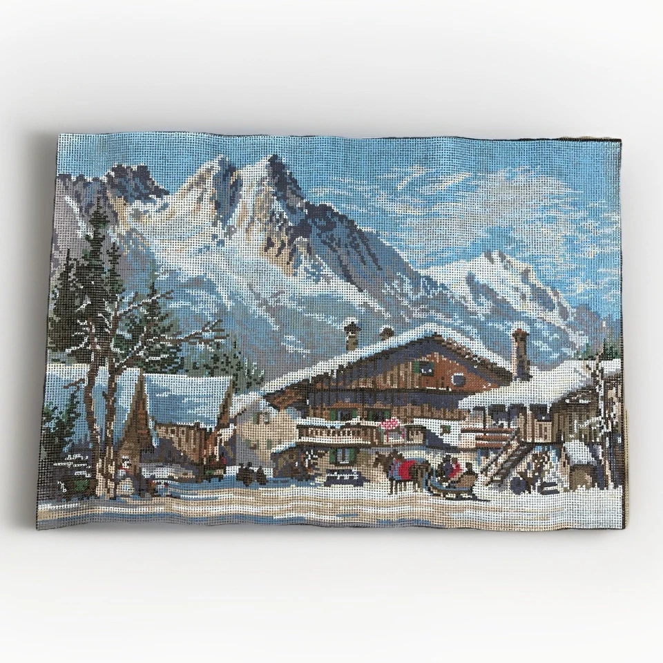 Tapex Vienna Hand Painted Needlepoint Canvas Grainau, Deutschland W 307 Winter - Image 1 of 4