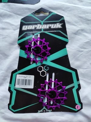 Juego de poleas GARBARUK para SRAM 14T + 16T violeta hecho en Polonia Foto 1 de 4