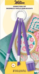 Wilton Cookie Decorating Supplies Tool Set, 3-Piece White  - Picture 1 of 7
