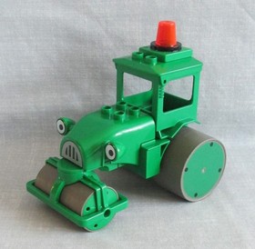 LEGO DUPLO BOB THE BUILDER CONSTRUCTION ROLEY THE STEAMROLLER ~ 100% COMPLETE