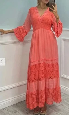 boho maxi dress One size fits Uk 8-14 - Image 1 of 2