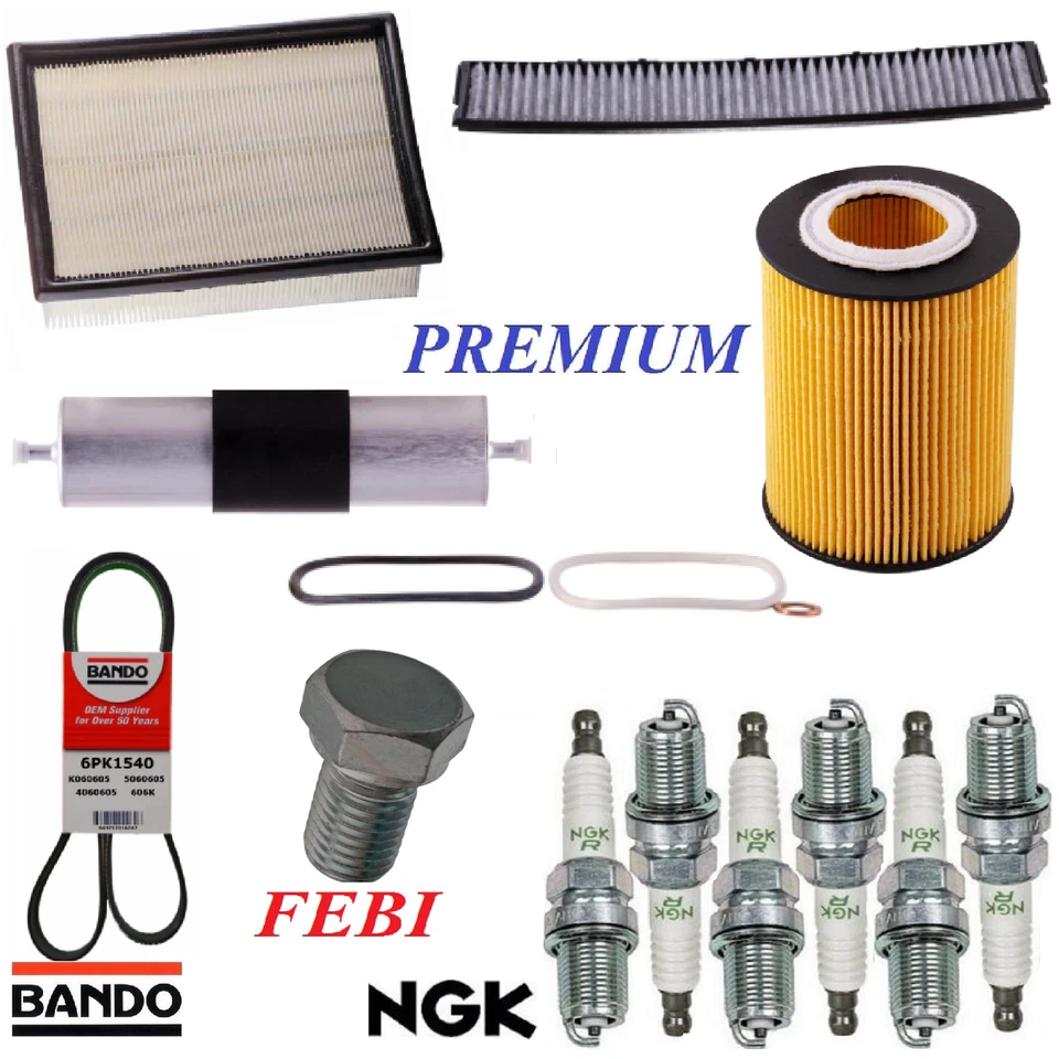 调整套件过滤器火花塞排油带适用于宝马 330Ci L6 3.0L 2001 - 2004 — 第 1/1 张图片