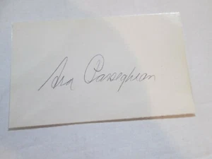 Ara Parseghian Norte Dame Fighting Irish Hand Signed Index Card - Picture 1 of 1