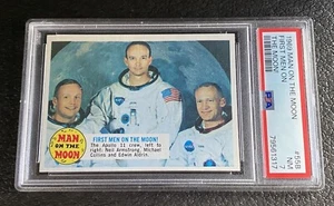 PSA 7  1969 Topps Man On The Moon Neil Armstrong 1st Men On The Rookie Card #55B - Picture 1 of 3