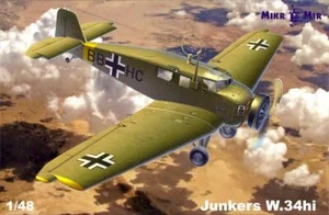 MikroMir Models 1/48 JUNKERS W.34hi German WWII Transport - Picture 1 of 7