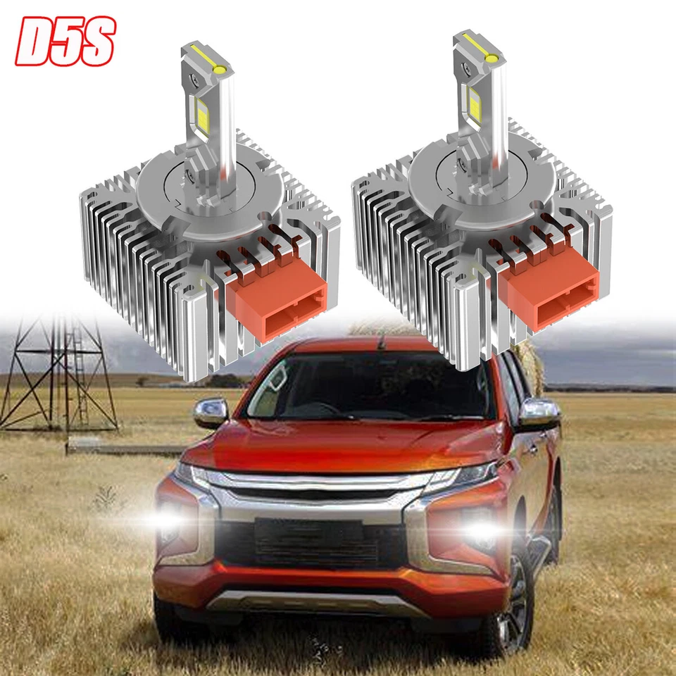 D5S LED Headlight Bulbs HID Replace for Mitsubishi L200 2016-2019 High/Low Beam - Image 1 of 4