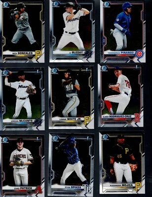 2021 Bowman CHROME DRAFT + INSERT Baseball -Complete Your Set BUY MORE SAVE MORE - Image 1 of 3