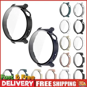 Glass+Case Shockproof Tempered Glass Film Case for Huawei Watch GT5 Pro 42/46MM - Afbeelding 1 van 14