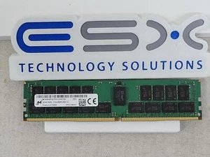 Mémoire serveur Micron MTA36ASF4G72PZ-2G6E1 32 Go 2 Rx4 PC4-2666V DDR4 ECC - Photo 1/3