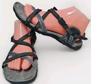 Merrell Size 9 Lattice 2 Sport Sandals Women Slate Blue Gray Leather Mesh J98758 - Picture 1 of 12