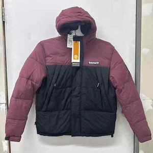 Timberland Men's Red/Black Outdoor Archive Water-Resistant Puffer Jacket-Choose - Picture 1 of 5