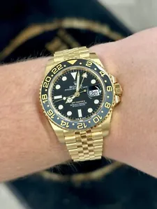 Rolex GMT-Master II 18k Yellow Gold | 126718GRNR | 0% FINANCE AVAILABLE - Picture 1 of 6