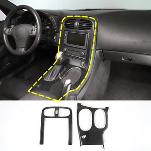 Kit de cubierta de panel de engranaje de control central de carbono ABS para Corvette C6 Z06 2005-13 - Imagen 1 de 8