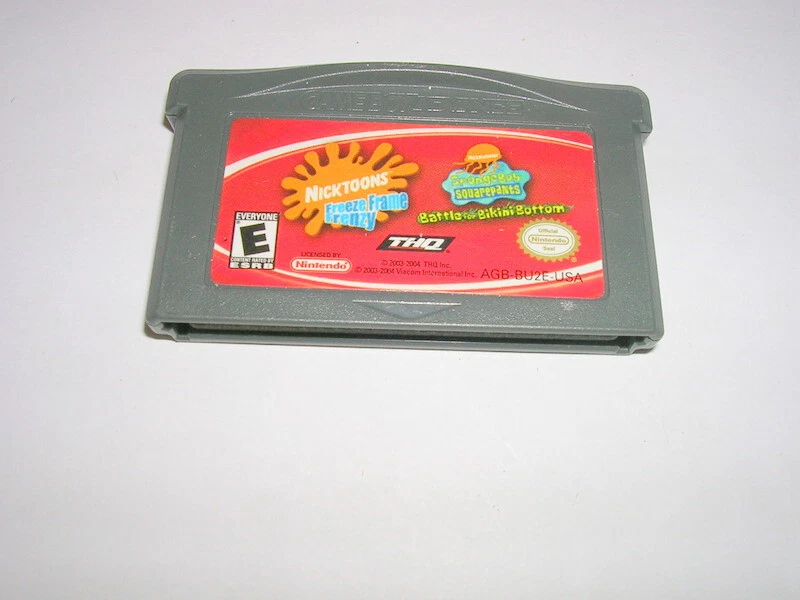 Fatal Frame Frenzy & Spongebob Squarepants (Game Boy Advance GBA) Original Game - Image 1 of 1
