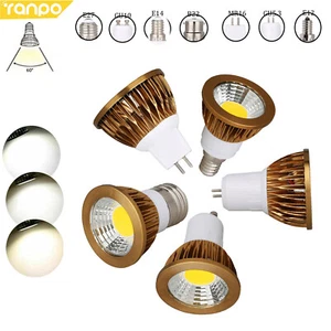 Dimmable 6W 9W 12W LED COB Spot Lights Bulbs GU10 MR16 GU5.3 E27 E12 Light Lamp - Picture 1 of 22