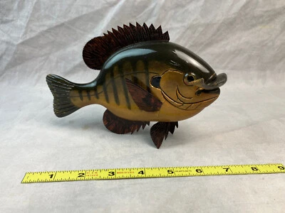 Stan Gibbs Bluegill 1993 talla, #7, firmado, 7 1/4" de largo, sin escalas Foto 1 de 4