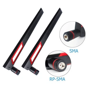 1/2 Stück 12dBi 2,4 GHz 5 GHz Dualband-WLAN-Netzwerkkarte WIFI-Antenne IP-Kamera - Bild 1 von 20