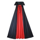 54" Fully Lined Deluxe Adult Vampire Cape with Stand-Up Collar ~ COSTUME PARTY