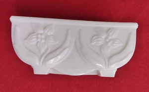 Vintage Acro Agate Planter White Milk Glass Floral Trinket / Candy Dish 5" #657 - Picture 1 of 9