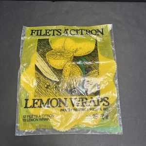 Lemon Wraps 12 mit grünen Bändern Regency Wraps Inc NOS - Bild 1 von 5