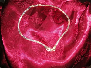 Collier vintage in Argento 925 massiccio italiano placc oro rosa bianco giallo - Foto 1 di 12