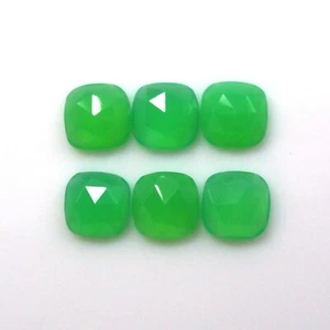 Cojín Crisoprasa Calibrado Corte Rosa 10x10mm - 15x15mm Piedras Preciosas Naturales - Imagen 1 de 5