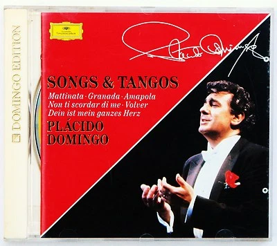 PLACIDO DOMINGO DIE SCHONSTEN LIEDER UND TANGOS CD ALBUM DEUTSCHE GRAMMOPHON GDE - Image 1 of 3