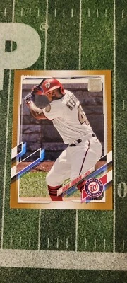 2021 Topps MLB Howie Kendrick BRONZE Parallel Number Stamped 156/2021 Washington - Image 1 of 4