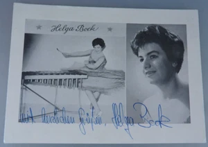 Autogramm Bühnen Variete Künstlerin Helga Bock um 1955 (108673) - Picture 1 of 2